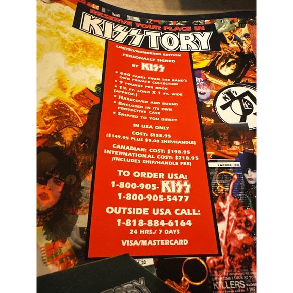 KISS Alive Worldwide Tour Book 1996-1997 With Photos cover damage - Picture 7 of 7